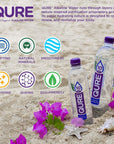 QURE Water Premium 10 pH Ionized Alkaline Bottled Water Silky Smooth Taste Infused with Electrolytes 169 fl oz 500 mL Pack of 24