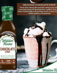 Walden Farms Chocolate Syrup 12 oz Pack of 2  Sweet Syrup Near Zero Fat Sugar and Calorie  For Pancakes Waffles Muffins Fruits Shakes Lemonade Desserts Snacks Appetizers and Many More