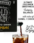 Java House Cold Brew Coffee On Tap 128 Fluid Ounce Box Not a Concentrate No Sugar Ready to Drink Liquid Colombian Roast