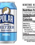 Polar Seltzer Water Original 12 fl oz cans 18 pack