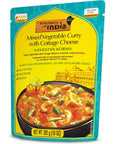 Kitchens Of India Ready To Eat Navratan Korma Mixed Vegetable Curry  Cottage Cheese 10Ounce Boxes Pack of 6