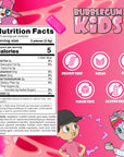 Bubblegum Kids SugarFree Gum  Classic Bubble Gum Flavor Sugar Free  Bubble Gum for Kids and Adults Craving Nostalgia  Vegan and Kosher Friendly Parent Approved Bubble Gum  Pack of 1