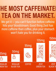 Zest Tea Premium Energy Hot Tea High Caffeine Blend Natural  Healthy Black Coffee Substitute Perfect for Keto 135 mg Caffeine per Serving Spicy Masala Chai Black Tea Box of 15 Sachet Bags