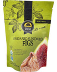 Premium USDA Organic Sun Dried Wild Smyrna Figs 12 oz Non-GMO Gluten Free Nut Allergen Free Kosher No Added Sugar And Vegan Healthy Fruit Snack Resealable Bag Naturally Sweet (1 Pack)