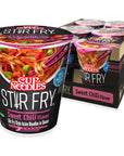 Nissin Cup Noodles Stir Fry Noodles in Sauce Sweet Chili 289 Ounce Pack of 6