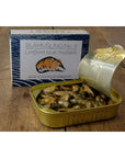 Fangst Blamuslinger No 2  Tinned Limfjord Blue Mussels Smoked in Cold Pressed Rapeseed Oil  1 x 100g Can