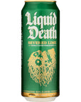 Liquid Death Sparkling Water, Severed Lime, 16.9 FZ