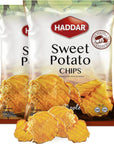 Haddar Sweet Potato Chips, 5oz (2 Pack) | Premium Sweet Potatoes, Wholesome & Delicious, Just 3 Natural Ingredients for Healthier Feel Good Snacking