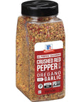 McCormick Crushed Red Pepper with Oregano and Garlic All Purpose Seasoning - 12 oz