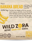 Wild Zora Instant Grain-Free Hot Cereal - Tasty Paleo Friendly Cereals, Instant Hot Meal, Breakfast to Go, Oatmeal Substitute, No Added Sugar, Grain, Dairy, or Soy, Gluten Free, 5-Pack Variety