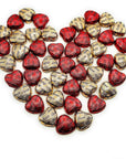 Reeses Valentines Day Hearts Heart Shaped Milk Chocolate Peanut Butter Candy In Red And Gold Foil Wrapping Bulk Pack 5 Pounds