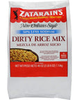 Zatarains Reduced Sodium Dirty Rice Mix 40 oz  One 40 Ounce Package of Low Sodium Dirty Rice Mix for New Orleans Style Dishes Perfect with Ground Meat