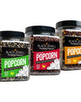 Black Jewell Gourmet Popcorn Variety Pack with Original Black Crimson Native Mix Kernels 2835 Ounces Pack of 3