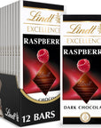 Lindt EXCELLENCE Raspberry Dark Chocolate Candy Bar 12 Pack 35 oz Bar 12 Pack