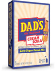 Dad's Old Fashioned Cream Soda Singles To Go Sugar Free Powder Drink Mix 6 Sticks Per Box, 12 Boxes (72 Total Sticks)