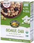 Nature's Path Organic Coconut Chia Granola, 12.34 Ounce, Non-GMO, 30g Whole Grains, with Omega-3 Rich Chia Seeds