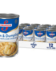 Swanson Canned Chicken and Dumplings With White and Dark Chicken Meat 105 OZ Can Case of 12