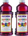 Kedem Sangria Soft Drink Made of 100 Pure Juice 64oz 2 Pack No Sugar or Artificial Coloring Added