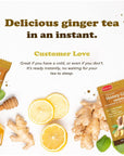 Pocas Honey Ginger Tea Variety Set  Instant Tea Powder Packets Ginger Honey Crystals Tea Original  Soursop Flavors NonGMOGluten FreeCaffeine Free Tea 20 Count Pack of 2