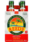 Reeds Ginger Brew Soda Ginger Beer Zero Sugar Extra 12 Fl Oz 4 Pack