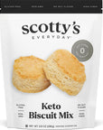 Keto Biscuit Zero Carb Mix - Keto and Gluten Free Biscuit Baking Mix - 0g Net Carbs Per Biscuit - Easy to Bake - No Nut Flours - Makes 12 Biscuits (23g Mix)