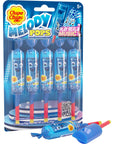 Chupa Chups Melody Pop Blue Raspberry Flavor Whistle Lollipops Individually Wrapped Candy Suckers 5 Count Pack