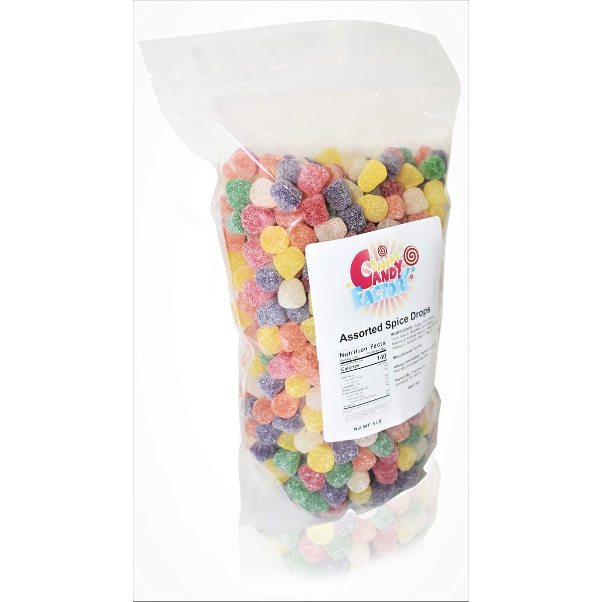 Sarahs Candy Factory Assorted Spice Drops 5 Lbs in Bag