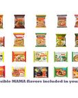 High Class Grass Wai Wai Noodles and Mama Ramen Thai Noodle Variety Pack Mystery Sampler Assortment Box of 15