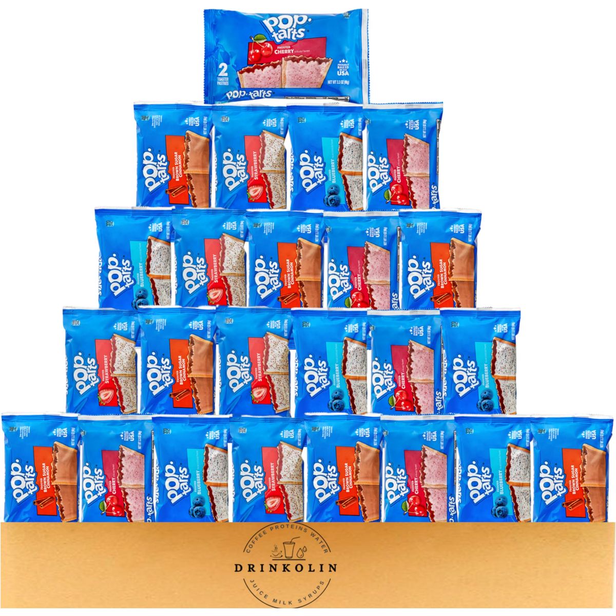 PopTarts Toaster Pastries Breakfast Foods Kids Snacks Variety Pack 24 Individual PopTarts