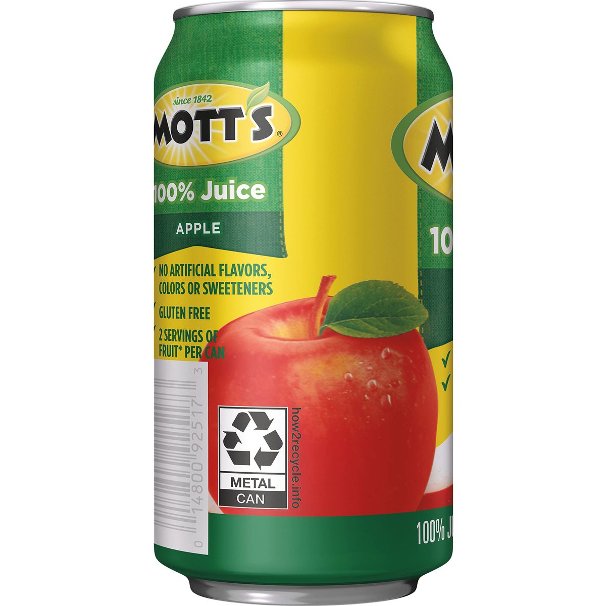 Motts 100 Original Apple Juice 115 Fl Oz Can 2 Servings Of Fruit Per Cup 100 Fruit Juice Glutenfree Caffeinefree Kosher And Contains No Artificial Colors Or Sweeteners