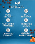 Syruvia 4 Pack SugarFree Salted Caramel Coffee Syrup  254 fl oz  Syrup for Coffee Lattes Shakes Smoothies Desserts  100 Vegan Gluten Free Kosher  NoCalorie Coffee Syrup