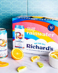 Richards Rainwater Still Canned Water 100 Rain Naturally Purified Drinking Water 16 fl oz Aluminum Cans Pack of 12