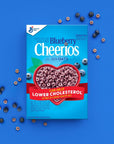 Cheerios Blueberry Heart Healthy Cereal, Gluten Free Cereal With Whole Grain Oats, 19 OZ Family Size