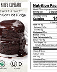 Kings Cupboard Sea Salt Hot Fudge Chocolate Sauce  The Perfect Hot Fudge Sauce for Topping Ice Cream  Desserts Chocolate Coffee Drizzle Fondue Ganache  GlutenFree Kosher All Natural 27 oz