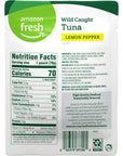 Amazon Fresh Lemon Pepper Flavor Tuna Pouch 25 Oz