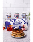 Fabbri Variety Pack Amarena Cherries in Syrup Strawberries in Syrup and Ginger in Syrup three jars of 8oz each