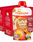 Happy Tot Organic Stage 4 Super Foods Apples & Butternut Squash + Super Chia, 4.22 Ounce Pouch (Pack of 16) (Packaging May Vary)