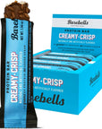 Barebells Protein Snacks Bars Creamy Crisp  12 Count 19oz Bars 55g of High Protein  Chocolate Protein Bar with 1g of Total Sugars  Perfect on The Go Protein Snack  Breakfast Bars