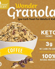 General Nature Keto Granola Low Carb - Coffee Flavor - Keto Cereal Low Carb Cereal - Zero Added Sugar, 3G Net Carbs - Healthy Breakfast Low Carb Keto Nut Granola for Yogurt or Topping - Gluten Free, Vegan & Kosher