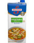 Swanson 100% Natural, Gluten-Free Vegetable Broth, 32 Oz Carton