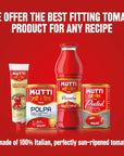 Mutti Crushed Tomatoes Polpa 14 oz  12 Pack  Italys 1 Brand of Tomatoes  Fresh Taste for Cooking  Canned Tomatoes  Vegan Friendly  Gluten Free  No Additives or Preservatives