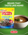 La Sierra Refried Black Beans ReadytoEat Vegetarian Refried Beans 152 oz Pouch Pack of 8