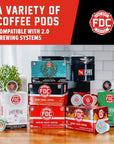 Fire Department Coffee  Veteran Owned  Original Medium Roast Coffee Pods  Balanced  Smooth  Roasted in the USA  Made with Premium Coffee Beans  24 Single Pods