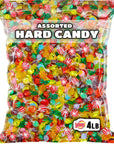 Hard Candy Assortment  4 LB  Classic Candy Mix  Hard Candy Variety Pack  Individually Wrapped Office Candy in Bulk  Assorted Candies  Mint Starlight Toffee Butterscotch Strawberry Filled Rootbeer Flavors