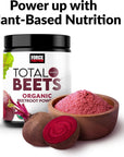 Force Factor Total Beets Organic Beetroot Powder Superfood to Boost Daily Nutrition USDA Organic Vegan GlutenFree and NonGMO Beet Supplement Unflavored 90 Servings