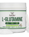 L Glutamine Powder 1.1lbs (100 Servings of 5 Grams Each - Third Party Tested L-Glutamine Powder) Unflavored, Keto, Vegan Friendly (with Scoop) for Exercise Endurance and Gut Health by Double Wood