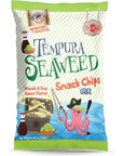 Swashbuckle Snacks Crispy Tempura Seaweed Snack Chips Wasabi and Soy Sauce Flavor 0.95oz (27g) - 5 pack, Made in Japan, Otsumami