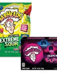 Warheads Extreme Sour Hard Candy Assorted Flavors 2 OZ Bag  Warheads Galactic Mix Cubes Chewy Candy 35 Ounce Bag  Bundle Includes Soko Smiles Thank You Mint