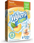 Wylers Light Peach Iced Tea Singles To Go Drink Mix 8 CT