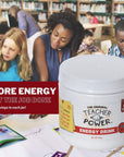 Teacher Power The Original in Black Cherry Sugar Free Energy Drink 70servings per Jar 100mg Caffeine with B Vitamins